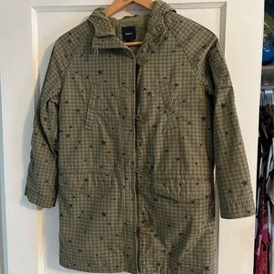 New Gap kids army green jacket (sz L).
